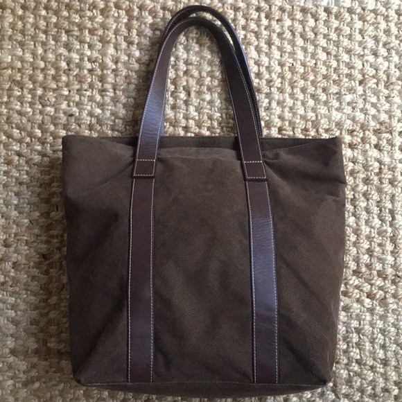 Banana Republic Handbags - Banana Republic Leather and Corduroy Tote Bag